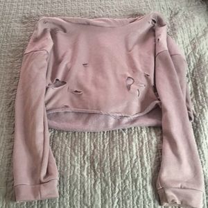 Ripped sweatshirt